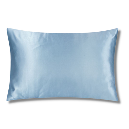 Sky Blue Silk Pillowcase