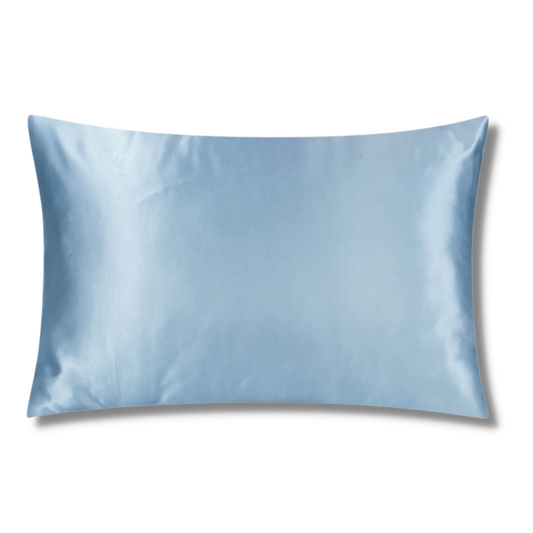 Sky Blue Silk Pillowcase