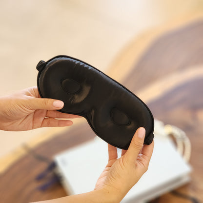 Jet Black 3D Sleep Mask